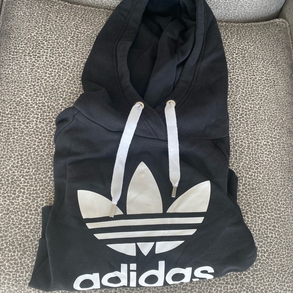 Adidas cropped hoodie worn once size S - Picture 2 of 3
